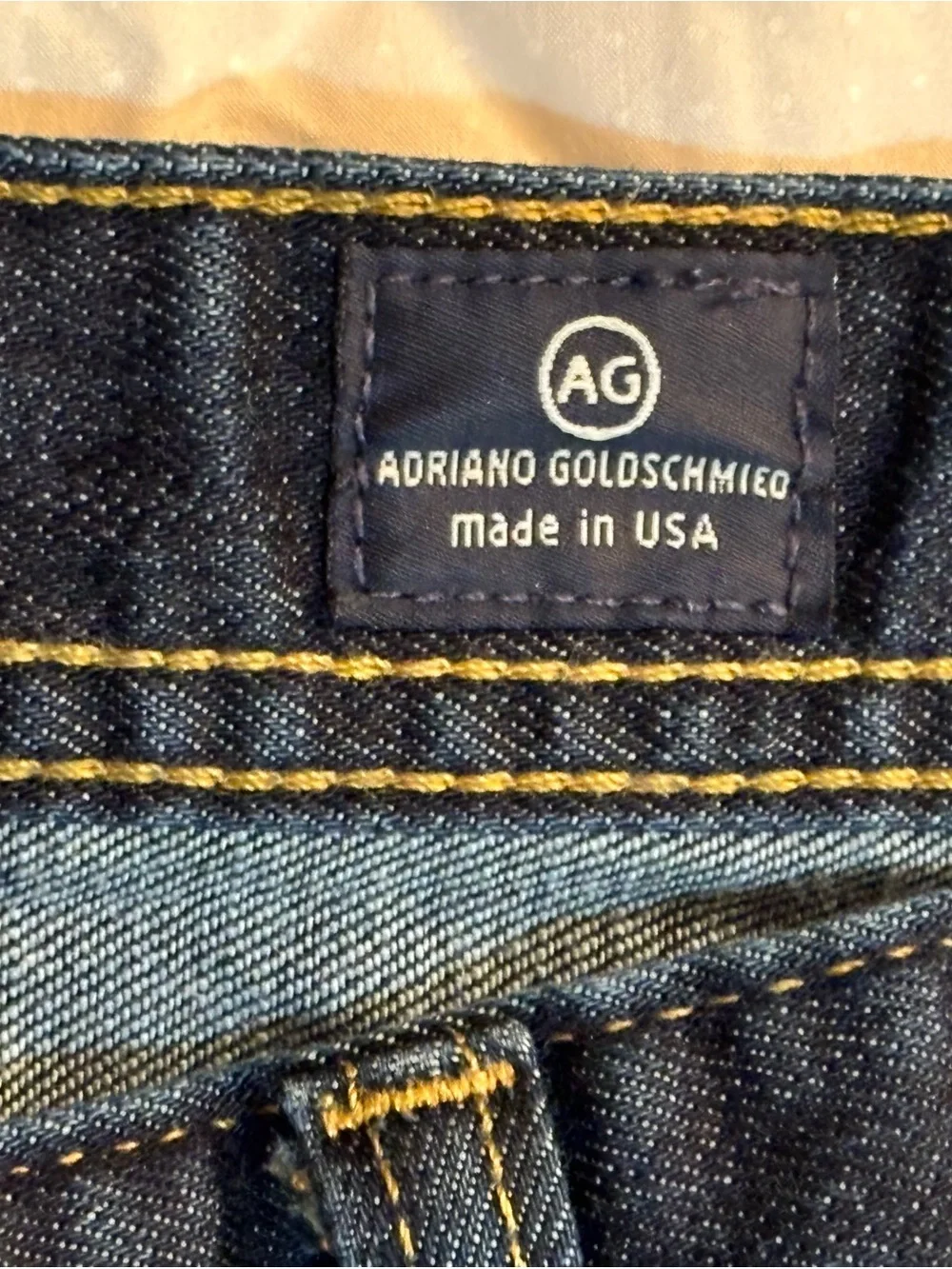 Adriano Goldschmied Men’s Dark Blue Straight-Leg Jeans sustainable LA